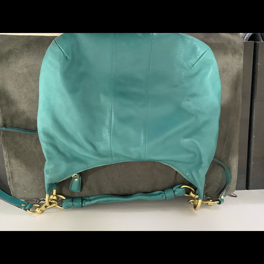 Teal Coach shoulder bag - Picture 3 of 3